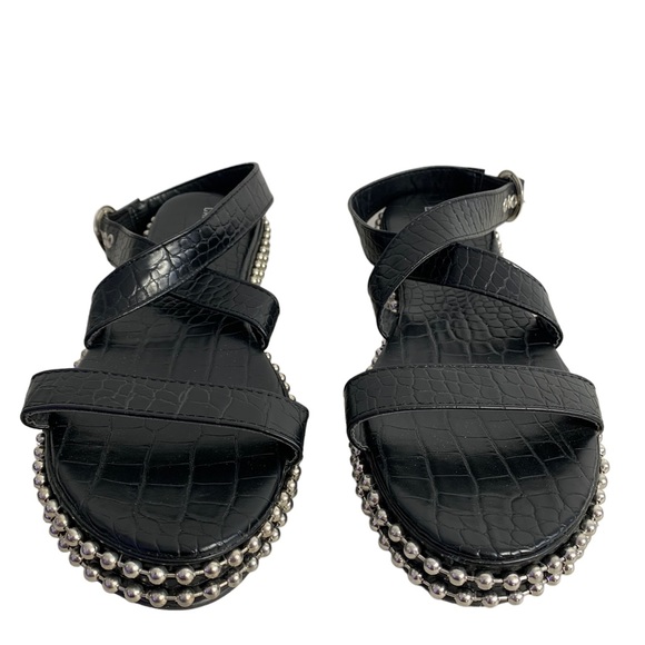 Cape Robbin Maxine Beaded Trim Ankle Strappy Sandals Ladies Sz 10M - Picture 2 of 5